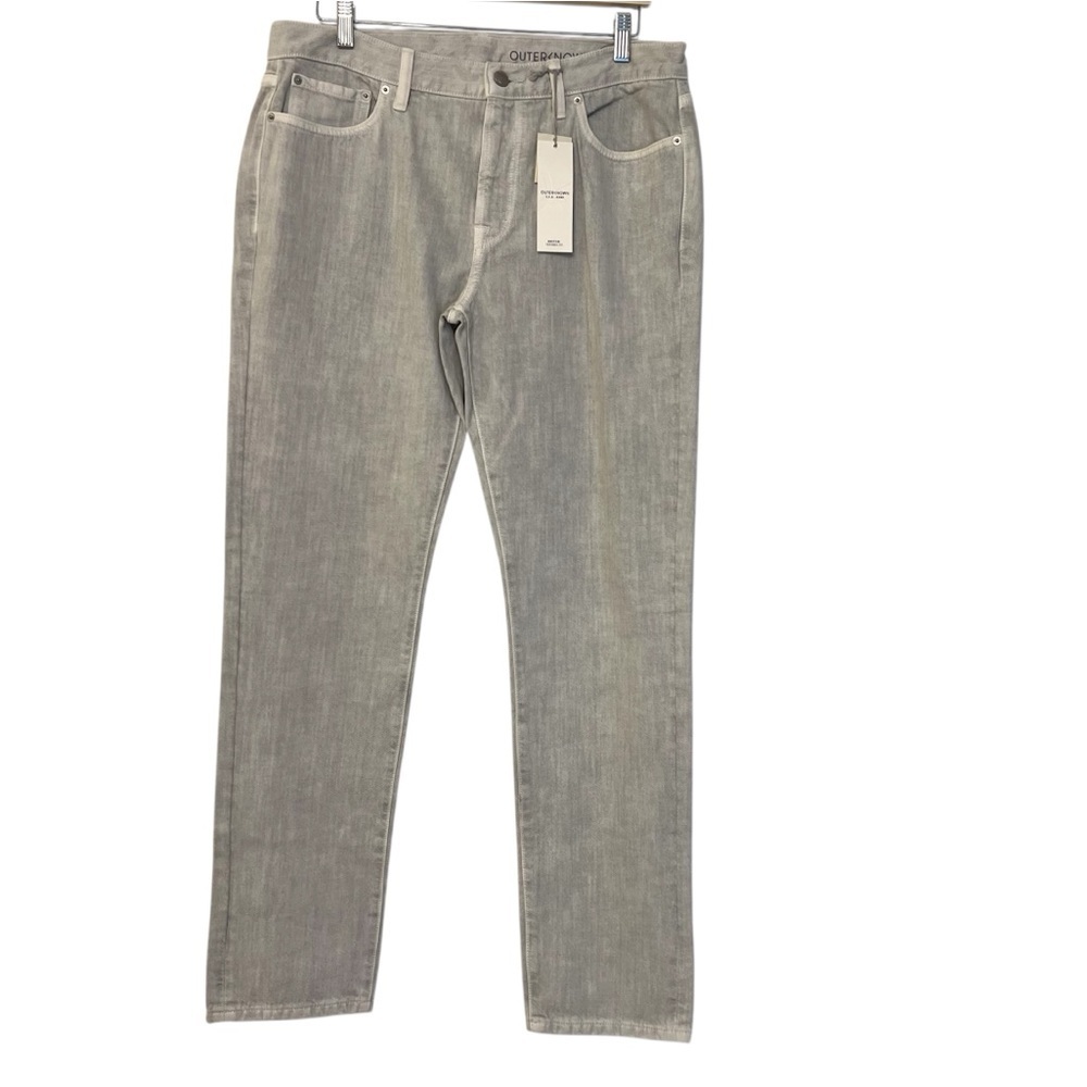 Outerknown S.E.A. Drifter Tapered Fit Jeans Grey Wash 33x32 NWT Casual Neutral